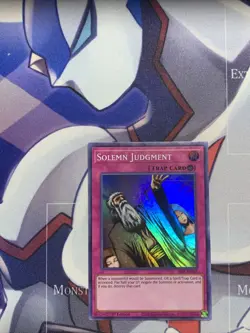 Yugioh Solemn Judgment SESL-EN045 Super Rare 1st Ed NM - Image 1
