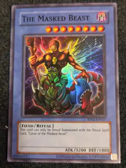 Yugioh! The Masked Beast RP02-EN027 Super Rare 2020 Reprint Near Mint - Image 1