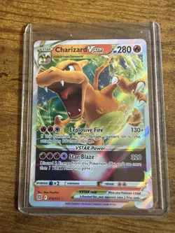Pokemon TCG Charizard VSTAR Holo Ultra Rare Card Brilliant Stars 18/172 - Image 1