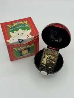 Togepi 1999 Burger King 23k Gold Plated Card - Pokemon TCG - w/Poke Ball & COA - Image 1