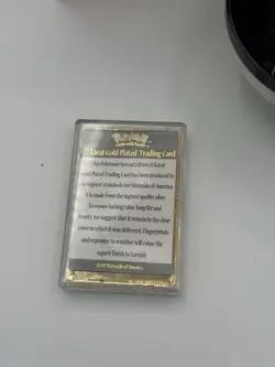 Togepi 1999 Burger King 23k Gold Plated Card - Pokemon TCG - w/Poke Ball & COA - Image 3