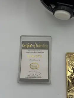 Togepi 1999 Burger King 23k Gold Plated Card - Pokemon TCG - w/Poke Ball & COA - Image 4