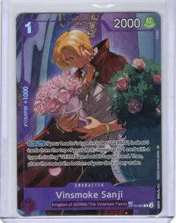 Vinsmoke Sanji OP10-063 Treasure Rare Alternate Art One Piece Card English Legac - Image 1