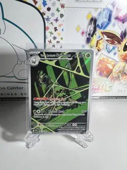 Pokemon TCG Destined Rivals Team Rockets Spidops Illustration Rare Card 187/182 - Image 1