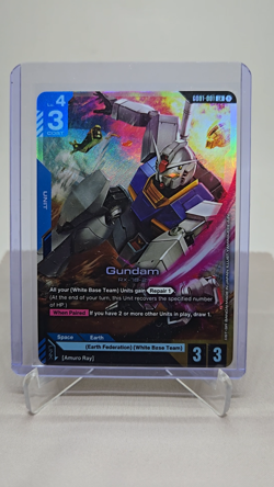 Gundam Card Game Gundam RX-78-2 GD01-001 LR Newtype Rising English Version - Image 2