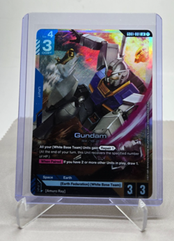 Gundam Card Game Gundam RX-78-2 GD01-001 LR Newtype Rising English Version - Image 3