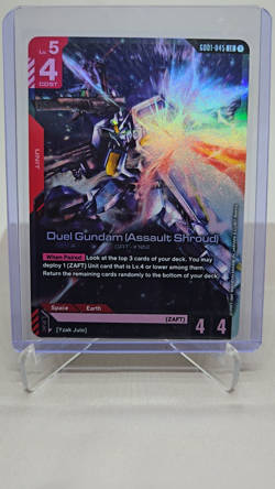 Gundam Card Game Newtype Rising Duel Gundam (Assault Shroud) GD01-045 LR English - Image 2