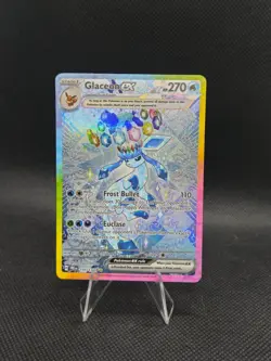 Pokemon TCG Glaceon EX Prismatic Evolutions Holo Card 150/131 SV Nm - Image 2