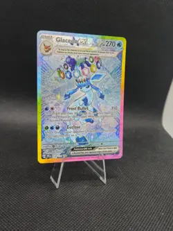 Pokemon TCG Glaceon EX Prismatic Evolutions Holo Card 150/131 SV Nm - Image 3