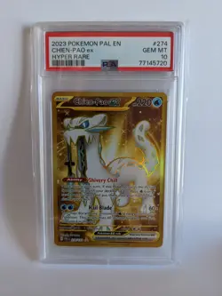 2023 Pokemon Chien-Pao ex Card #274 PSA 10 Gem Mint Hyper Rare - Image 1