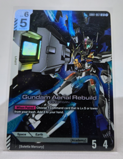 Gundam Aerial Rebuild GD01 067 LR Gundam Card Game - Newtype Rising - Image 1