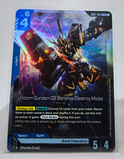 Gundam Card Game Newtype Rising Unicorn Gundam 02 Banshee Destroy Mode 003 LR - Image 1