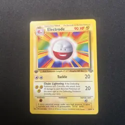 Pokemon ELECTRODE (Misprint/Error) Card JUNGLE Set 18/64 RARE 1st Edition NM- MT - Image 1