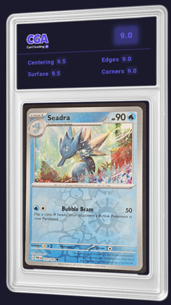 Paradox Rift Reverse Holo Seadra 031/182 Pokemon TCG Card CGA 9.0 Digital Grade - Image 1