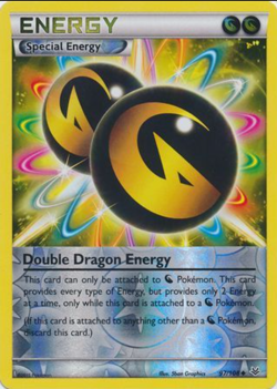 Double Dragon Energy 97/108 Reverse Holo XY - Roaring Skies Pokemon Card NM - Image 1