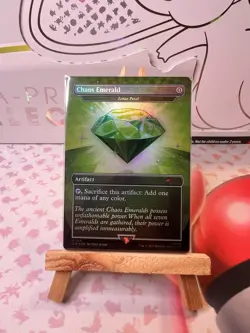 Chaos Emerald Green FOIL Secret Lair x Sonic - NM Magic MTG - Image 3