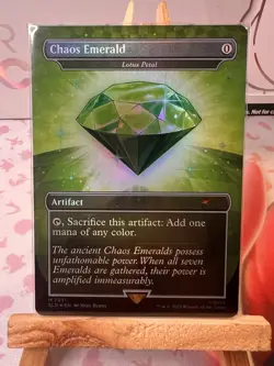 Chaos Emerald Green FOIL Secret Lair x Sonic - NM Magic MTG - Image 4