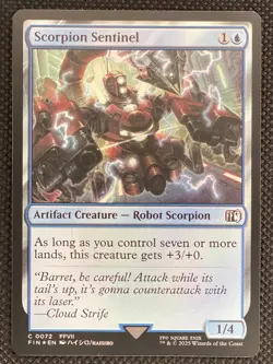 MTG Magic the Gathering Scorpion Sentinel #72 Final Fantasy Artifact Creature - Image 1
