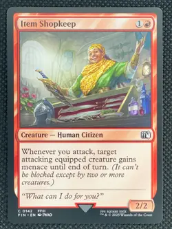 MTG Magic the Gathering Item Shopkeep #142 Final Fantasy Creature Non Foil - Image 1