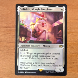 Stiltzkin, Moogle Merchant - Pre-release Foil Stamped Promo - Final Fantasy MTG - Image 1