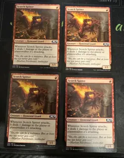 Scorch Spitter X4 M20 Core Set 2020 Magic the Gathering MTG - Image 1