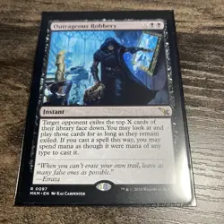 MTG Magic the Gathering Outrageous Robbery (97/462) Murders at Karlov Manor LP - Image 1