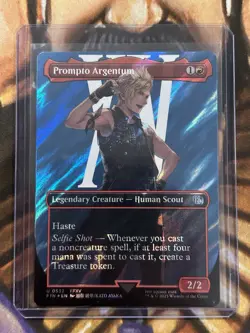 Prompto Argentum (Borderless) (Surge Foil) MTG Final Fantasy Foil English - NM - Image 3