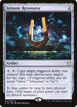 MTG - Strionic Resonator - Commander 2019 - Magic C19 MP Moderately Played - Image 1