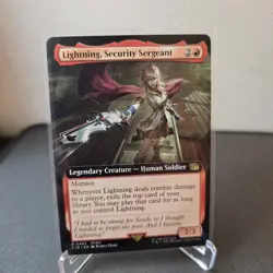 MTG Lightning, Security Sergeant 462 Extended Art Regular Rare Final Fantasy FIN - Image 1