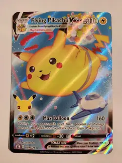 Pokemon TCG FLYING PIKACHU VMAX 25th Anniversary Celebrations 007/025 - Image 1