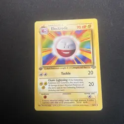 Pokemon ELECTRODE (Misprint/Error) Card JUNGLE Set 18/64 RARE 1st Edition MP - Image 1