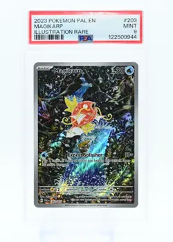 Pokemon TCG MAGIKARP Paldea Evolved Illustration Rare #203 PSA 9 English - Image 1