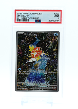 Pokemon TCG MAGIKARP Paldea Evolved Illustration Rare #203 PSA 9 English - Image 2