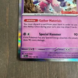 Tinkaton 105/193 - Paldea Evolved GameStop Stamped Holo Rare Promo Pokemon - NM - Image 5