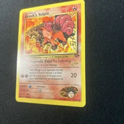Pokemon TCG Brock's Vulpix 37/132 W Stamp Promo Gym Challenge WOTC VLP+ - Image 2