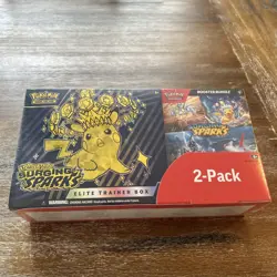 Pokemon Surging Sparks ETB & Booster Bundle Costco 2-Pack. Factory Sealed 🔥 - Image 1