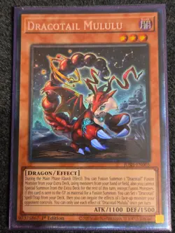 YuGiOh Dragontail Mululu JUSH-EN005 Collector's Rare 1st Edition NM - Image 1