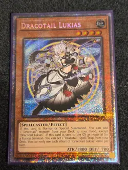 Yugioh! - Dracotail Lukias - JUSH-EN001 - Starlight Rare - 1'st Ed. - NM/M - Image 1