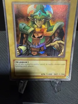 Celtic Guardian LOB-007 YuGiOh Card Miss Error Printed drip holo - Image 5