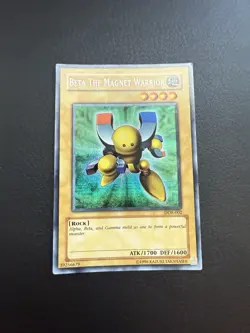 Yugioh Beta The Magnet Warrior DOR-002 Prismatic Secret Rare - Image 1