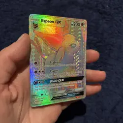 Espeon GX Rainbow Secret Rare Pokemon TCG Card 152/149 Sun & Moon NM - Image 3