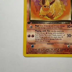 Dark Flareon 35/82 1st Edition Pokemon Card TCG Team Rocket NM Non holo - Image 5
