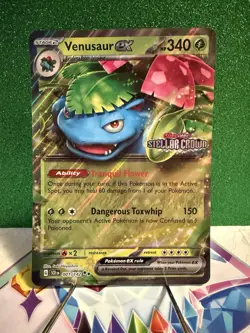 Pokemon Venusaur EX Jumbo Promo Stellar Crown Stamped Card 001/142 - Image 1