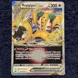 Regigigas Vstar 114/159 Crown Zenith Holo Pokemon Card NM - Image 1