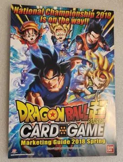 Dragon Ball SUPER 8.25" x 11.75" 2018 Card Game Marketing guide 2018 Spring - Image 1