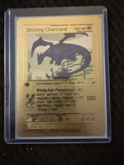 Pokemon TCG Shining Charizard Neo Destiny Holo Card 107/105 - Image 1