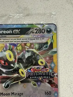 Pokemon TCG Umbreon Ex Prismatic Evolutions Stamped Promo Card 060/131 Sealed - Image 3