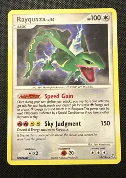 1x Rayquaza Holo 14/146 Diamond Pearl Legends Awakened Pokemon Card - Image 1