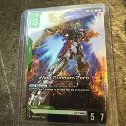 Gundam Card Game - Wing Gundam Zero LR English - GD01-024 LR - Newtype Rising - Image 1