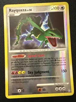 1x Rayquaza Reverse Holo 14/146 Diamond Pearl Legends Awakened Pokemon Card - Image 1